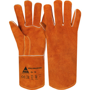 HASE Schweißerhandschuhe Mühlheim Brown aus Rindspaltleder HASE Schweißerhandschuhe Mühlheim Brown aus Rindspaltleder