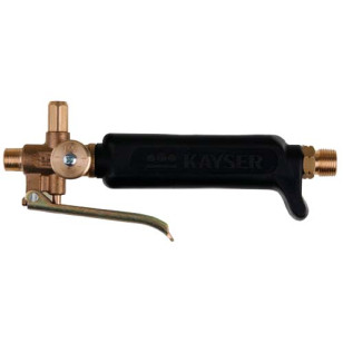 Kayser Propanhandgriff DIN-DVGW, Anschlüsse: Schlauch-G 3/8" LH, Einsatz-M 14x1 Kayser Propanhandgriff DIN-DVGW, Anschlüsse: Schlauch-G 3/8" LH, Einsatz-M 14x1