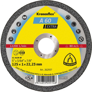 KLINGSPOR Trennscheibe A 60 Extra, gerade, 25 Stück KLINGSPOR Trennscheibe A 60 Extra, gerade, 25 Stück