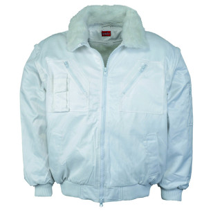 LEIPOLD LeikaTex® Pilotenjacke "Walsertal", Futter, Kragen und Ärmel abnehmbar, weiß, Größe S LEIPOLD LeikaTex® Pilotenjacke "Walsertal", Futter, Kragen und Ärmel abnehmbar, weiß, Größe S