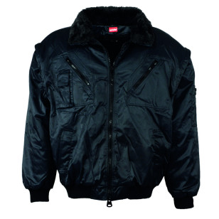 LEIPOLD LeikaTex® Pilotenjacke "Zillertal", Futter, Kragen und Ärmel abnehmbar, schwarz, Größe S LEIPOLD LeikaTex® Pilotenjacke "Zillertal", Futter, Kragen und Ärmel abnehmbar, schwarz, Größe S