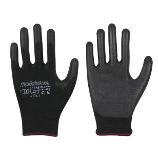 LEIPOLD Solidstar® Feinstrick-Handschuhe mit Polyuretan-Beschichtung, schwarz, VPE = 12 Paar LEIPOLD Solidstar® Feinstrick-Handschuhe mit Polyuretan-Beschichtung, schwarz, VPE = 12 Paar