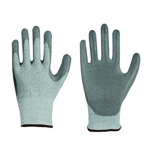 LEIPOLD Solidstar® Schnittschutz-Handschuhe mit grauer PU-Beschichtung, Schnittfestigkeit Level 5, VPE = 6 Paar