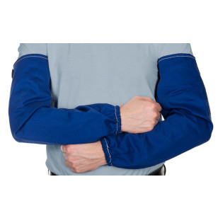 WELDAS® Fire Fox™ Ärmelschoner für Schweißer (Paar), flammenhemmende Baumwolle, blau WELDAS® Fire Fox™ Ärmelschoner für Schweißer (Paar), flammenhemmende Baumwolle, blau