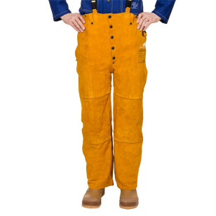WELDAS® Golden Brown™ Schweißerbundhose, Rindspaltleder WELDAS® Golden Brown™ Schweißerbundhose, Rindspaltleder