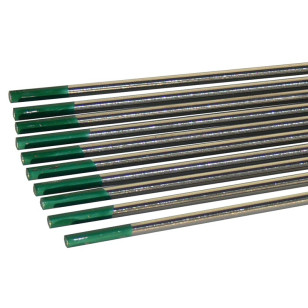 Wolframelektrode, Typ W, grün, Packung à 10 Stück Wolframelektrode, Typ W, grün, Packung à 10 Stück