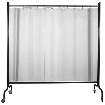 ANFINDO Schutzwand Cobra 2000, Lamellen 570 x 1 mm, 2.070 x 1.950 mm, glasklar