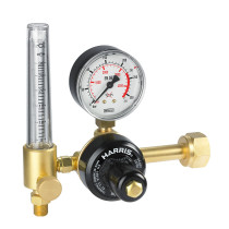 HARRIS Flaschendruckminderer Argon/CO₂, Modell 801, Flowmeter