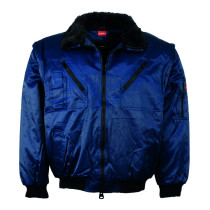 LEIPOLD LeikaTex® Pilotenjacke "Lechtal", Futter, Kragen und Ärmel abnehmbar, marineblau, Größe S