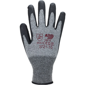 ASATEX® Schnittschutz-Handschuhe mit schwarzer PU- Beschichtung, Schnittschutzstufe 5, Größe 7 - 1