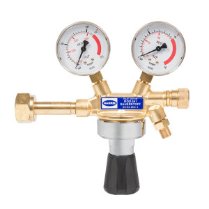 HARRIS Flaschendruckminderer Sauerstoff, Modell 841, Arbeitsmanometer, 10 bar