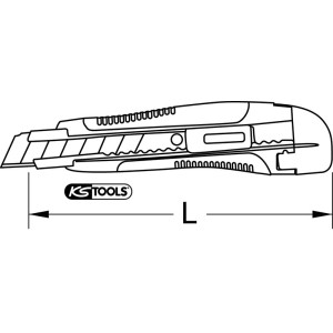 KS TOOLS Universal-Abbrechklingen-Messer, Klinge 18 x 100 mm - 2