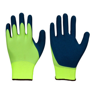 LEIPOLD Solidstar® Latex-Handschuhe Complete, Größe 7 mit blauer Latex-Beschichtung, VPE = 12 Paar