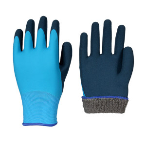 LEIPOLD Solidstar® Thermowinterhandschuhe Complete + mit blauer Latex-Beschichtung, Größe 8, VPE = 6 Paar