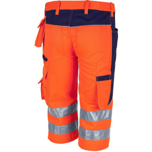 QUALITEX Warnschutzshorts Pro, warnorange/marine, Größe 42 - 2