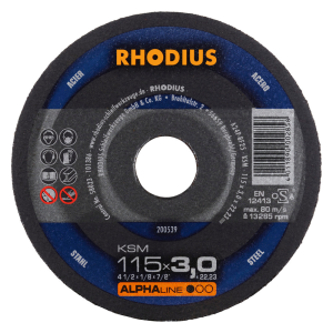 Rhodius Trennscheibe freihand KSM, 115 x 3,0 x 22,23, gerade, 25 Stück