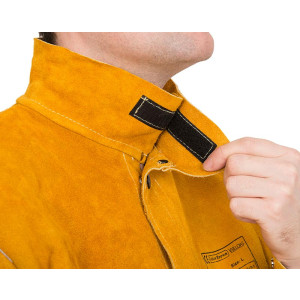 WELDAS® Golden Brown™ Schweißerjacke, Rindspaltleder, goldbraun, Größe M - 3