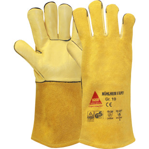 HASE Schweißerhandschuhe Mühlheim-II-Super aus Rindnarben- / Rindspaltleder HASE Schweißerhandschuhe Mühlheim-II-Super aus Rindnarben- / Rindspaltleder