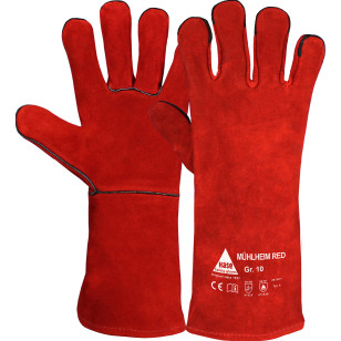 HASE Schweißerhandschuhe Mühlheim Red aus Rindspaltleder, Größe 10 HASE Schweißerhandschuhe Mühlheim Red aus Rindspaltleder, Größe 10