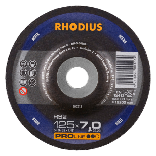 Rhodius Schruppscheibe RS2, gekröpft Rhodius Schruppscheibe RS2, gekröpft