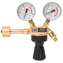 HARRIS Flaschendruckminderer Argon/CO₂, Modell 942, Arbeitsmanometer, 10 bar