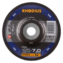 Rhodius Schruppscheibe RS2, gekröpft