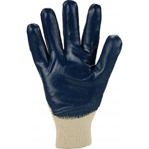 ASATEX® Nitril-Handschuhe, mit Strickbund, blau, Größe 8 - 2