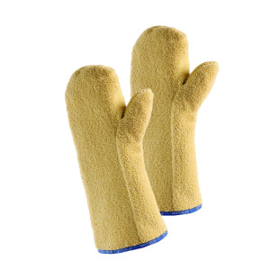 JUTEC Hitzeschutz-Handschuhe aus Aramidschlingengewebe, Fauster, 30 cm, bis 500°C Kontakthitze