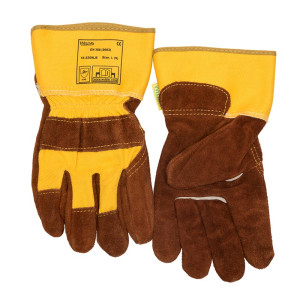 WELDAS® Lava Brown™ Schutzhandschuhe, Rindspaltleder,Größe L - 1