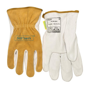 WELDAS® SOFTOUCH Schutzhandsschuhe, Rindleder, Grösse M - 2